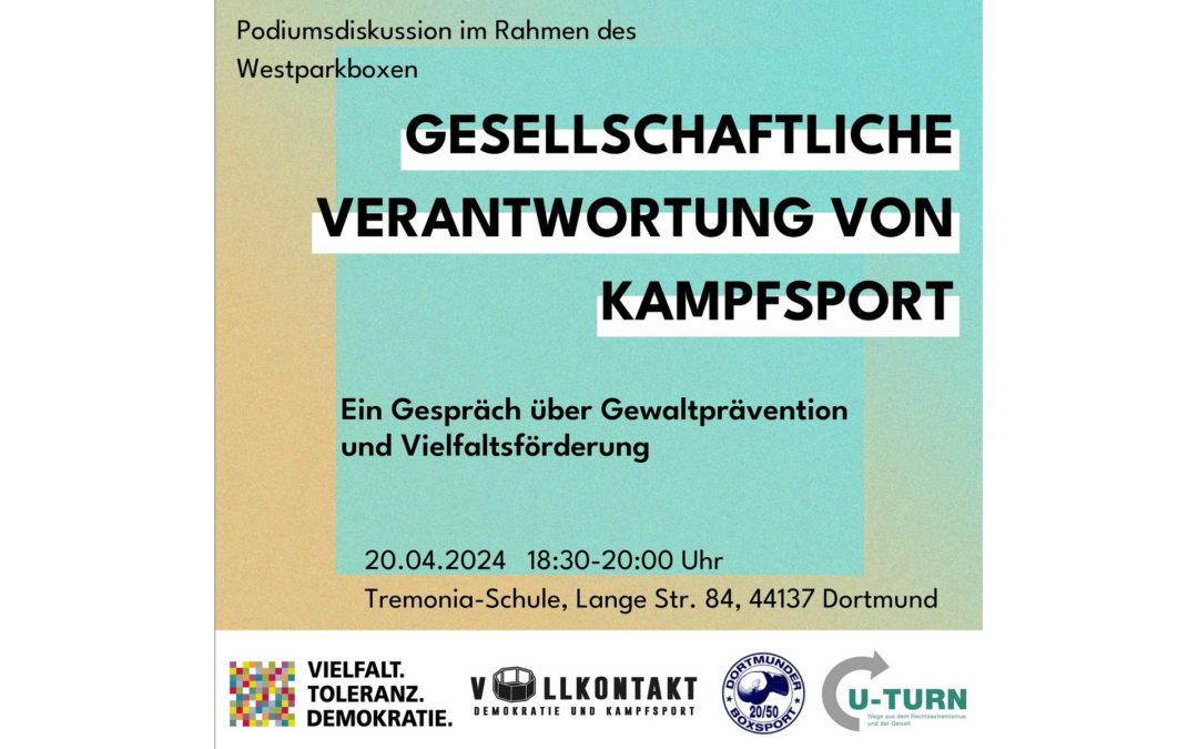 Podiumsdiskussion: Die gesellschaftliche Verantwortung von Kampfsport